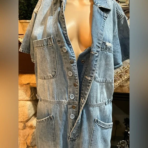 PISTOLA Grover denim relaxed jumpsuit - Picture 12 of 13